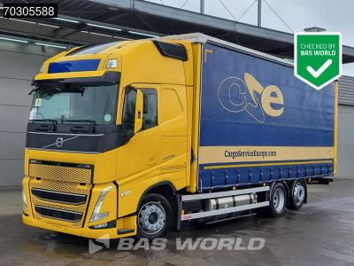 Volvo FH 460 6X2 Curtainsider LNG Engine Sliding roof I-Park cool VEB+ Euro 6 in vendita da BAS World B.V.
