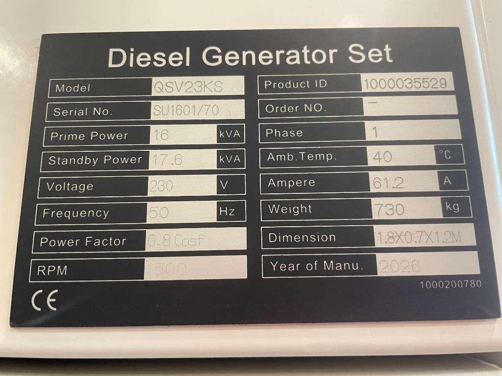 Kubota V2403-M-DI-BG - 25kVA Generator - DPX-20031 Foto 6