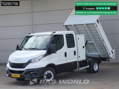Iveco Daily 35C14 Kipper met Kist Dubbel Cabine Dubbellucht 3,5t Trekhaak Airco Cruise Euro6 Kieper Tippe in vendita da BAS World B.V.