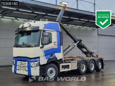 Renault C 520 C 8X4 24tons AJK containersystem Lift+steering axle Retarder Euro 6 in vendita da BAS World B.V.