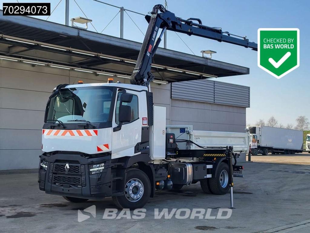 Renault C 430 4X2 NEW! HIAB X-Hiduo 138 Crane 6m3 Dautel 3-Side tipper Euro 6 Foto 1
