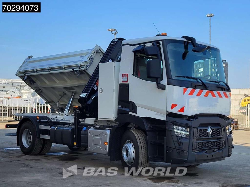 Renault C 430 4X2 NEW! HIAB X-Hiduo 138 Crane 6m3 Dautel 3-Side tipper Euro 6 Foto 12