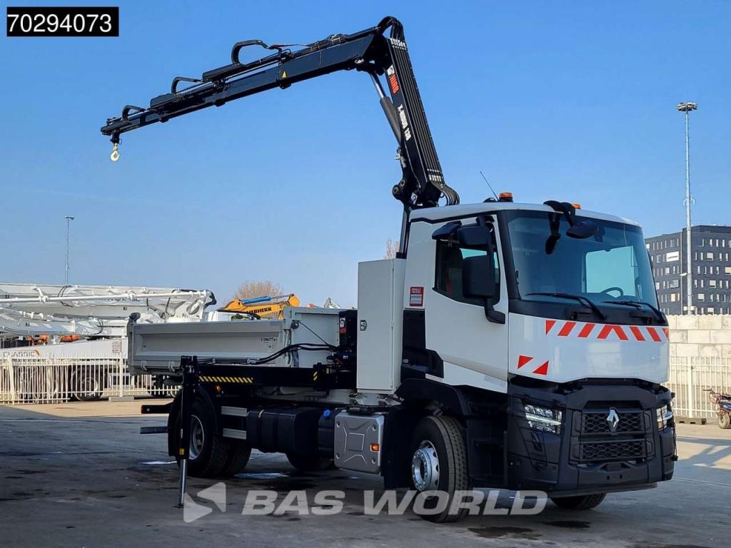 Renault C 430 4X2 NEW! HIAB X-Hiduo 138 Crane 6m3 Dautel 3-Side tipper Euro 6 Foto 2