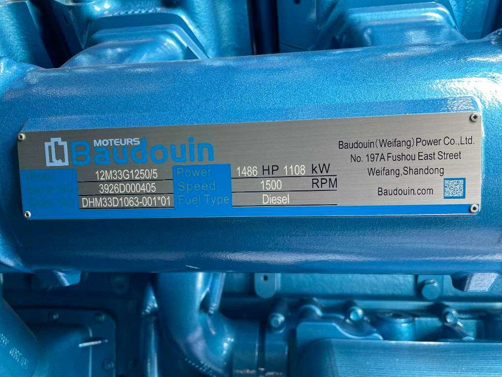 Baudouin 12M33G1250/5 - 1235 kVA Generator - DPX-19883 Foto 12