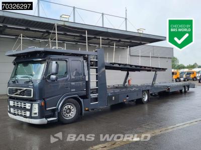 Volvo FM 340 FM 4X2 Tijhof Car transporter Full Air suspension Automatic Euro 3 in vendita da BAS World B.V.