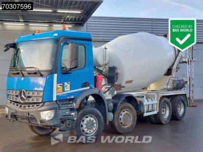 Mercedes Arocs 3240 8X4 9m3 Stetter AM 9/8FHCLL Steelsuspension Automatic Euro 6 in vendita da BAS World B.V.