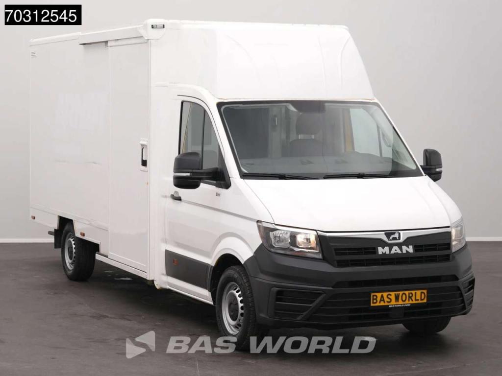 Man TGE 3.100 433cm Bakwagen Achterdeuren Zijdeur Airco Camera Euro6 Meubelbak Koffer Verkoopwagen Pakk Foto 6