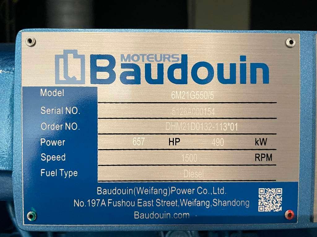 Baudouin 6M21G550/5 - 550 kVA Generator - DPX-19878 Foto 12