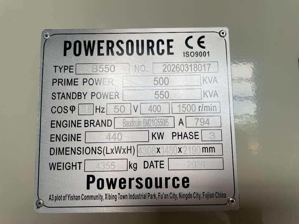 Baudouin 6M21G550/5 - 550 kVA Generator - DPX-19878 Foto 6