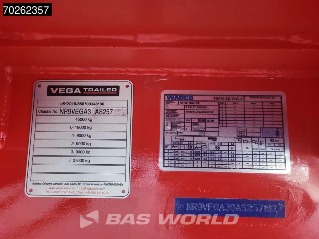 Vega Lowbed 2 axles NEW Hydr. Ramps. Lift+Steering Axle Foto 24
