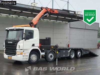 Scania P340 P 8X2 NL-truck Palfinger PK18001 EH Crane Winch Ramps Lift+Steering axle Euro 4 in vendita da BAS World B.V.