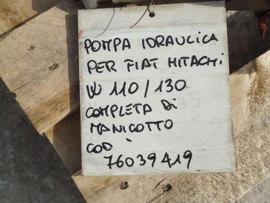 Pompa idraulica per Fiat Hitachi W110-W130 - CODICE 76039419 Foto 4