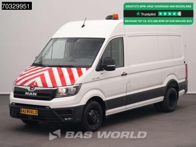 Man TGE 3.180 Automaat L3H3 Navi Airco Cruise Camera Werkplaatsinrichting Euro6 L2H2 Airco Trekhaak Cru in vendita da BAS World B.V.