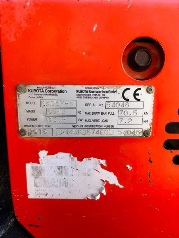 Kubota KX057-4 Foto 7